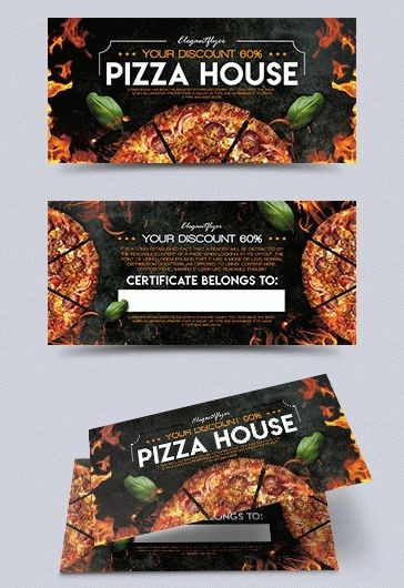 Image 7 for Pizza Gift Certificate Template