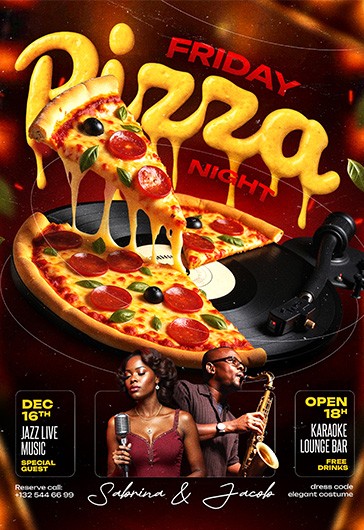 Pizza Night Flyer