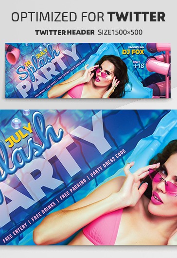 Festa na piscina do Twitter