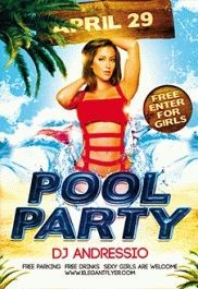 Splash Pool Party Flyer