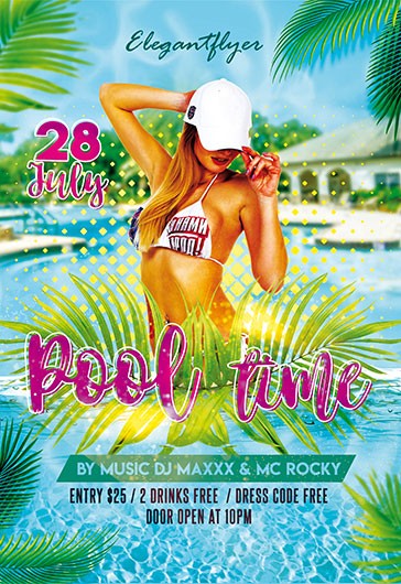 Temps de piscine lumineux