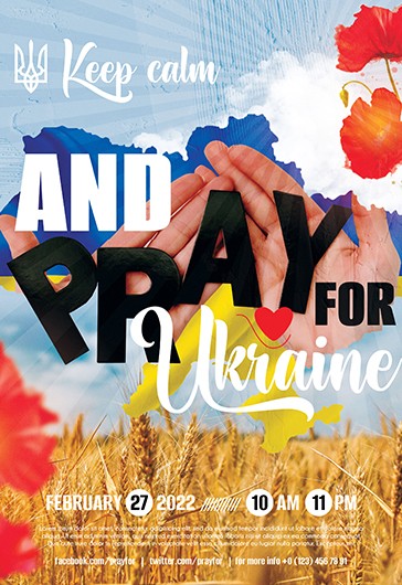 Pray for Ukraine Flyer