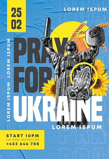 Pray for Ukraine Flyer