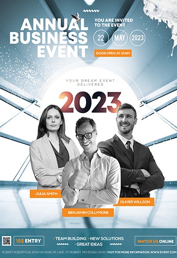 Premium Business Event Invitation PSD Template - Events Invitation