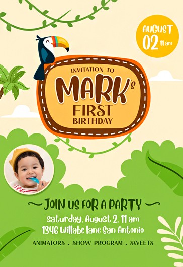 Kids Birthday Invitation - Birthday Invitation