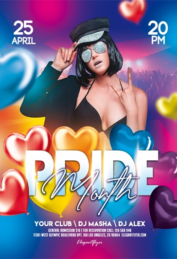 Pride Monat Flyer - Fest