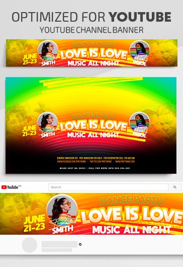 Pride Party Youtube - Youtube Templates