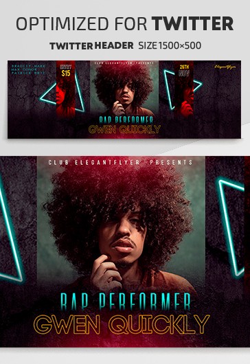 Rap Performer Twitter - Twitter Templates