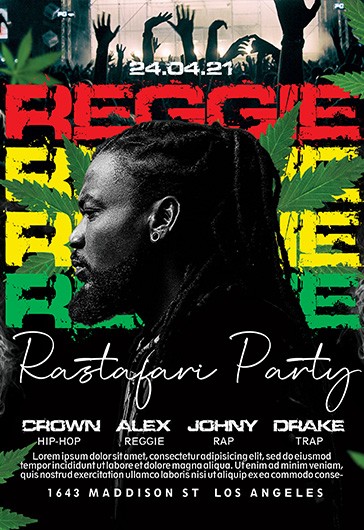 Rastafari Party Flyer