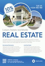 White Professional Excellent Real Estate Premium Flyer Template PSD ...
