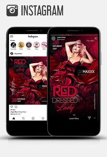 Red Dressed Lady