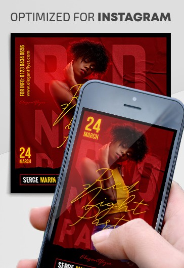 Red Night Party Instagram