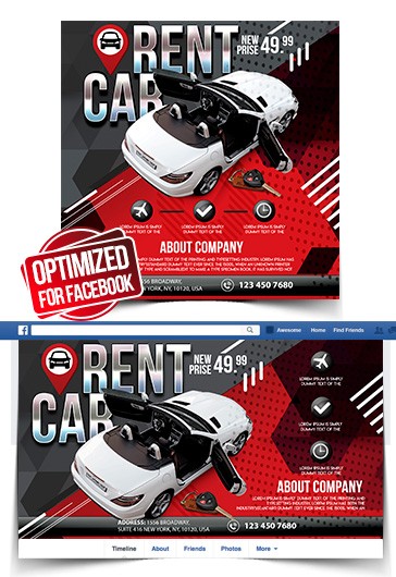 Location de voiture Facebook