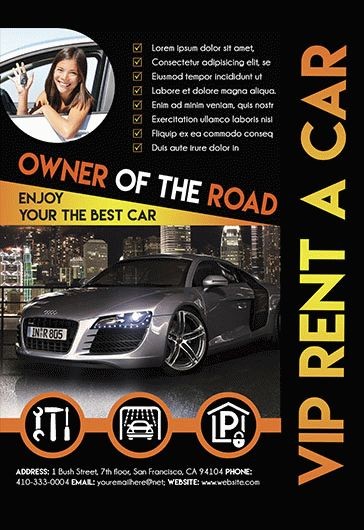1000  Free Automotive Flyer Templates (PSD) by Elegantflyer