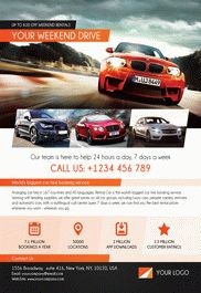 1000  Free Automotive Flyer Templates (PSD) by Elegantflyer