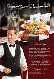 Red Professional Restaurant Foods Premium Flyer Template PSD | by ...