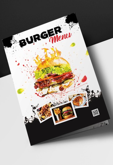 Restaurant Menu Bi-Fold Brochure - Bi Fold