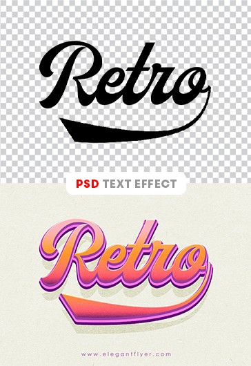 Retro Text Effects - Retro