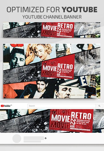 banner retro psd