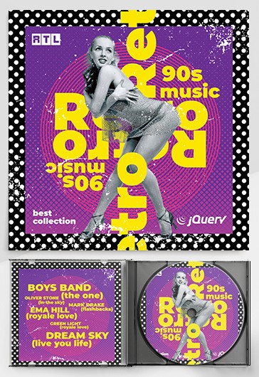 Retro Music CD Cover - CD Covers