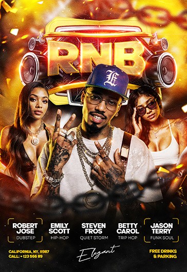 R&B Nightclub Flyer