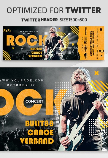 Rock Concert Twitter - Twitter Templates