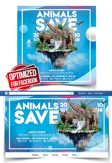 Sauvez les animaux sur Facebook