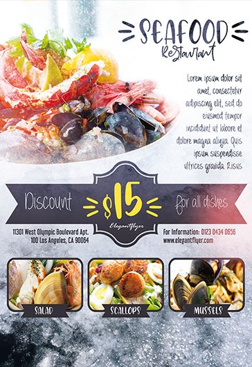 Seafood Weekend - Premium Flyer PSD Template