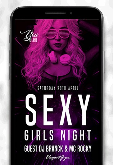 Sexy Girls Night Animated