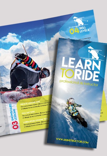 Narciarstwo i snowboard - Tri-Fold - Trój-skrzydłowy