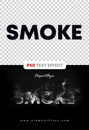 Smoke Text Effect - Smoking