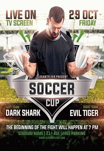 1000+ Free Soccer Flyer Templates (PSD) - by Elegantflyer