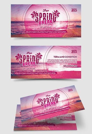 Les vacances de printemps.