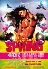 Spring Night Party Flyer