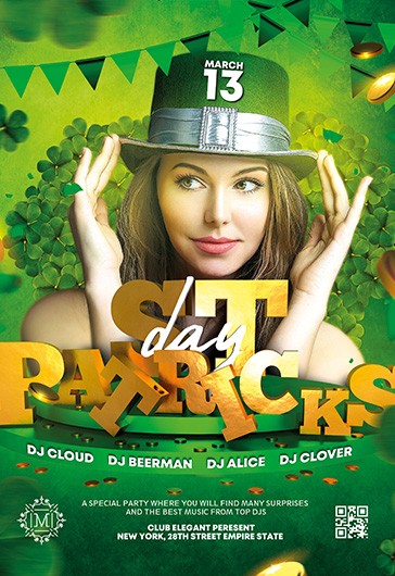 St. Patrick's Day Flyer -> St. Patrick's Day Flugblatt - Grün