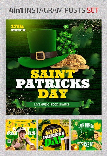 Dia de São Patrício no Instagram.