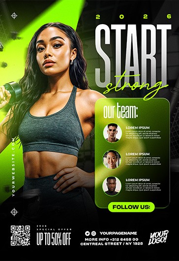 Iniciar Forte 2026 Flyer de Fitness