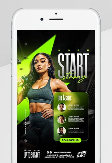 Rozpocznij mocne 2026 Fitness Instagram Reel