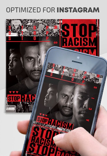 Stop Racism Instagram - Instagram Templates