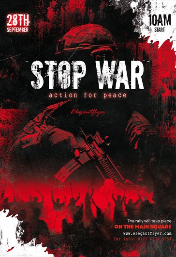 Stop War Flyer - Community