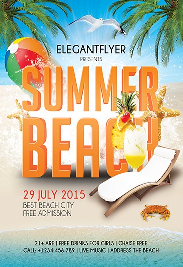 Summer Beach Party Flyer
