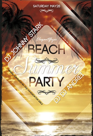 Fabuleuse fête de plage estivale