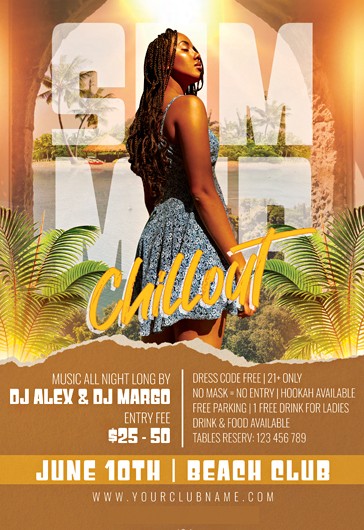 Folleto de Summer Chillout