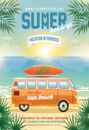 Summer Holidays Flyer