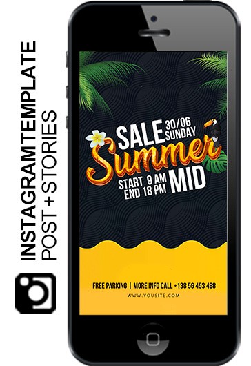 Summer Mid Sale - Instagram Templates