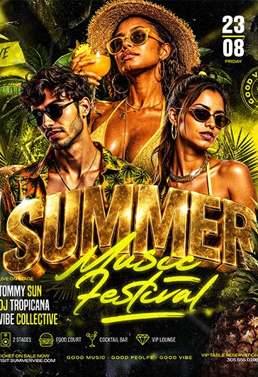 Summer Music Festival Flyer