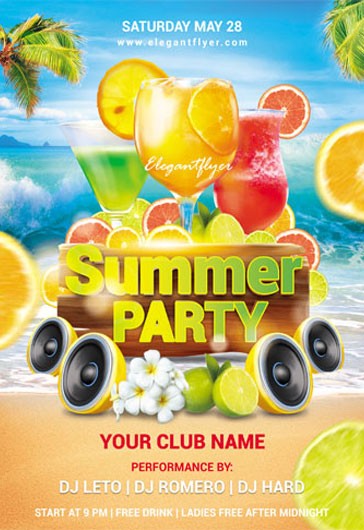 Fête d'été aux fruits