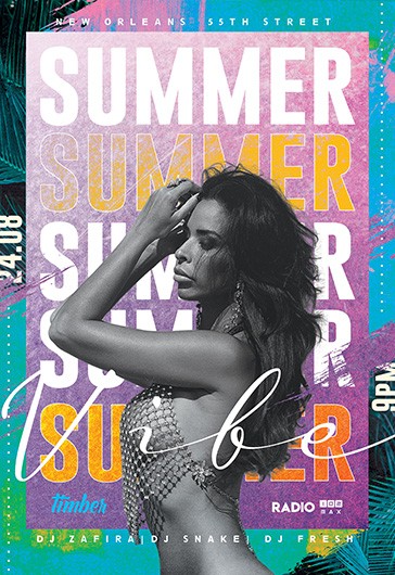 Volantino dell'atmosfera estiva