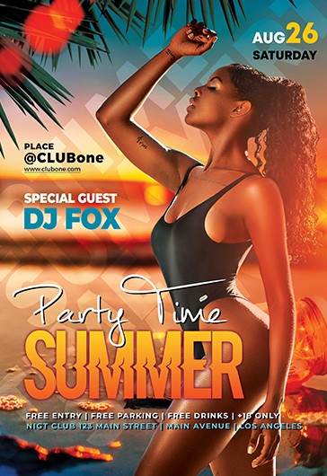 Summertime Flyer - Party