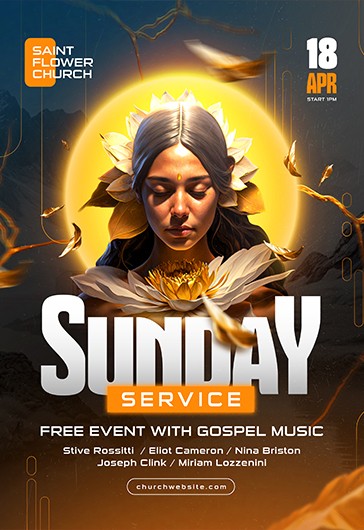 Sunday Service Flyer - Church